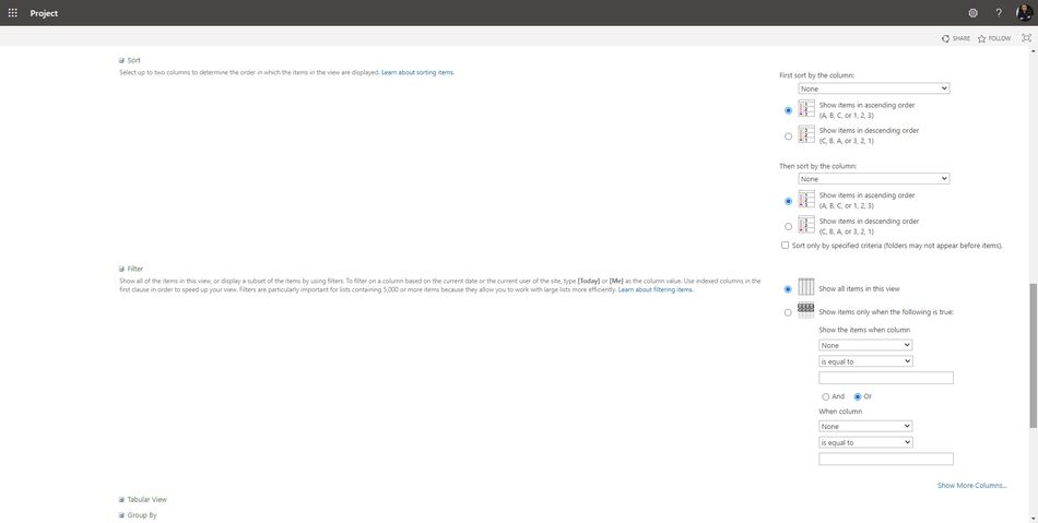 Creating applications views in MS SharePoint step 3