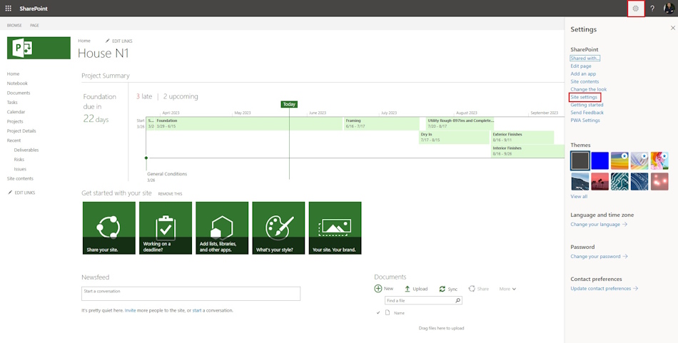 Creating a site template in MS Project Server 1 page