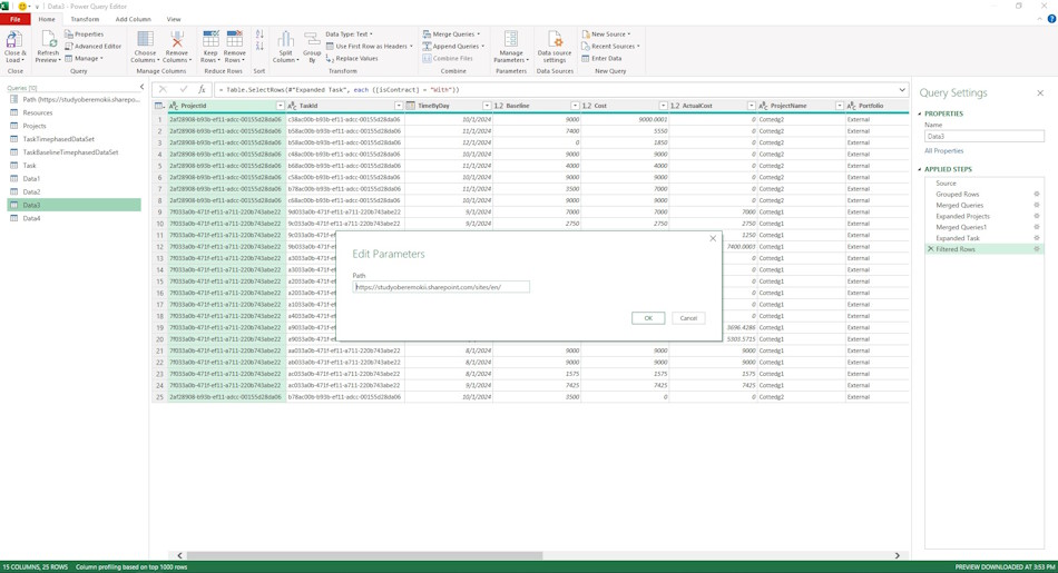 Customise the ‘Contracts and lots of the project portfolio’ dashboard in MS Excel